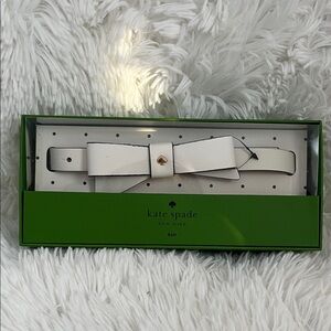 Kate Spade Ivory Bow Belt